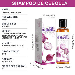 Shampoo nourrissant à l'huile d'oignon rouge naturel, de <span class=keywords><strong>cannelle</strong></span> et de romarin pour <span class=keywords><strong>cheveux</strong></span> bouclés et cuir chevelu gras, traitement éclaircissant sans rinçage - Product Image 6