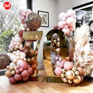 Letras gigantes de marquesina de 3 pies y 4 pies, números acrílicos dorados de espejo para 30th 40th 50th <span class=keywords><strong>60th</strong></span> 70th, suministros de decoración para fiesta de cumpleaños - Product Image 1