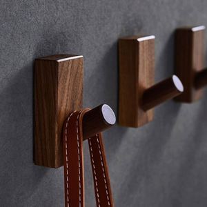 Wholesale <b>Wood</b> <b>Coat</b> <b>Hooks</b> Wall Mounted for Bathroom Hanging Robe Towel - Product Image 4
