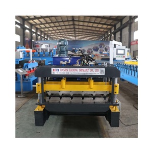 Machine de profilage et de cintrage intégrée pour tôles de toiture, composants de haute qualité, PLC et moteur pour un contrôle de précision. - Product Image 4