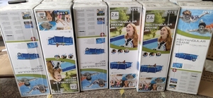 Pool Pool Swimming Pool Rectangular 28271 Intex Swimming Pool Outdoor 260cmX160cmX65cm Large Family Deep Inflatable Pool Rectangular Frame Pool
