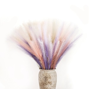 ดอกแพมพัสประดิษฐ์ CallaFloral ก้านเดี่ยว สีขาวนมอมชมพูอมม่วง สำหรับตกแต่งงานแต่งงาน ตกแต่งบ้าน ดอกไม้แห้ง สไตล์อินส์ - Product Image 5