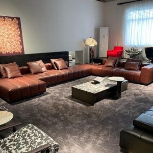 Divani da Giardino Moderni di Lusso Personalizzati in Tessuto con Angoli Squadrati per Soggiorno, <span class=keywords><strong>Mobili</strong></span> Extra Large - Product Image 2