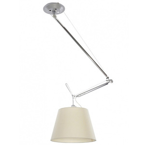 โคมไฟแขวนเพดานแบบแขนแกว่ง Tolomeo พร้อมโคมไฟสีน้ำตาลขี้ผึ้ง ไฟ LED ปรับทิศทางได้ สำหรับตกแต่งบ้าน - Product Image 5