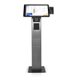 21.5 Inch Touch Screen Self-service Order Payment Kiosks Android Based Self Service Kiosk With Printer Card Reader