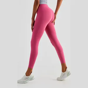 低最小起订量性感高腰打底裤训练骑行紧身运动跑裤速干健身裤女性