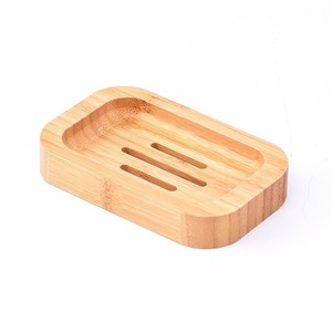 <b>Bamboo</b> <b>Soap</b> <b>Dish</b> Rectangular 12.5X8X2CM Japanese Style Drainable For Bathroom - Product Image 4