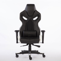 Chaise de jeu confortable pour l'e-sport avec accoudoirs 2D en mousse moulée et support réglable, pivotante