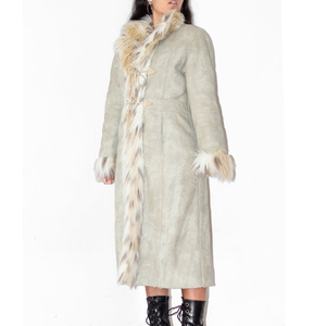 Giacca Invernale Vintage Y2K Boho Hippie, Cappotto Afgano <span class=keywords><strong>Foderato</strong></span> in Pelliccia, Cappotto Lungo in Shearling con Rifiniture in Pelliccia, Cappotto Lungo da <span class=keywords><strong>Donna</strong></span> Stile Penny Lane - Product Image 5
