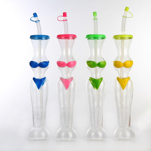 Boissons glacées 20oz/600ml sans BPA et couvercles de couleurs assorties boissons froides tasses de glace fête pour margaritas - Product Image 1