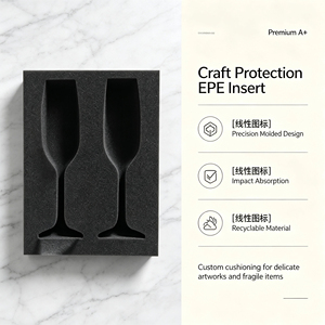 Insert intérieur personnalisé en mousse EPE recyclable et antichoc pour emballage fragile d'objets artisanaux - Product Image 4