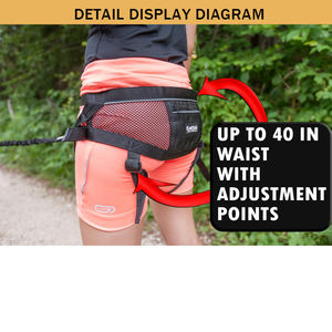 Sabuk Kustom untuk Berlari atau Berjalan Balap Pro Menarik Husky Menjamur Latihan Bikejoring Anjing Peliharaan Sabuk Skijoring Canicross - Product Image 3