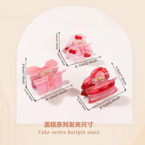 กิ๊บติดผมอะคริลิกรูปผลไม้สุดน่ารัก สีสันสดใส สำหรับเด็กผู้หญิง - Product Image 2