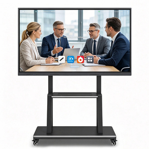 Pantalla Inteligente Todo en Uno para Reuniones, Pizarra Interactiva LED UHD de 65 Pulgadas, Android y <span class=keywords><strong>Windows</strong></span>, Pizarra Táctil Infrarroja Multipunto - Product Image 1