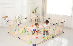 Didáctica hogar niño seguridad interior plegable <span class=keywords><strong>madera</strong></span> bebé valla <span class=keywords><strong>corral</strong></span> bebé corralito para bebé - Product Image 6