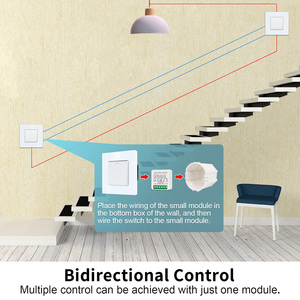 Touchmi Tuya Smart WiFi/Zigbee Interruptor inteligente de acero inoxidable Interruptor de botón <span class=keywords><strong>pulsador</strong></span> de hotel Sin contacto Neutral con cable - Product Image 2