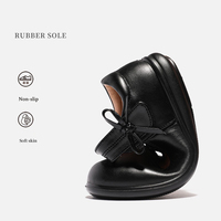 Nouvelles chaussures en cuir PU pour filles, chaussures MARY JANE de haute qualité, chaussures d'école classiques à nœud et lacets noirs pour enfants et étudiants