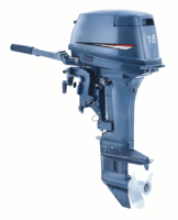 Moteur hors-bord 2 temps 2 cylindres 18 CV à refroidissement par eau, compatible TOHATSU, pour bateau de pêche, directement de l'usine