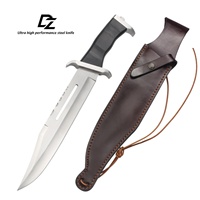 Cuchillo de Combate Ram B3 de Alta Calidad Personalizable, Hoja Fija de Acero Inoxidable, Mango de Madera, Funda, Edición Limitada, OEM, DIY