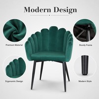 Fauteuil de salon en velours au design tout nouveau, élégant et rembourré