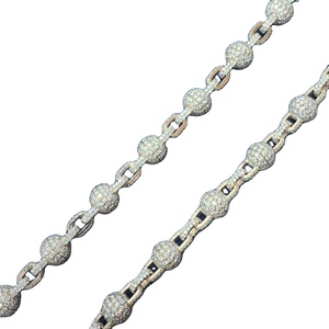 Cadena Cubana de Alta Calidad, Estilo Urbano, con Moissanita, para Uso Unisex, Disponible a Precio de Exportación - Product Image 5