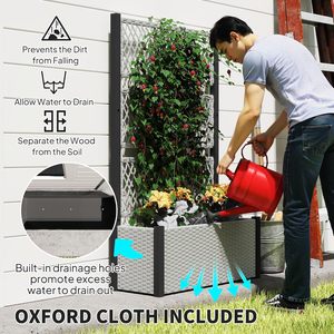 Fioriera Rialzata in Lega di Alluminio per Esterni di Alta Qualità, Resistente ai Raggi UV, con Fori di Drenaggio - Product Image 5