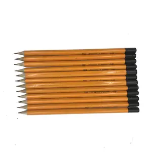 Wholesale Pre-sharpened Black Dipped School Triangle Shape Wooden Pencil Manufacturers