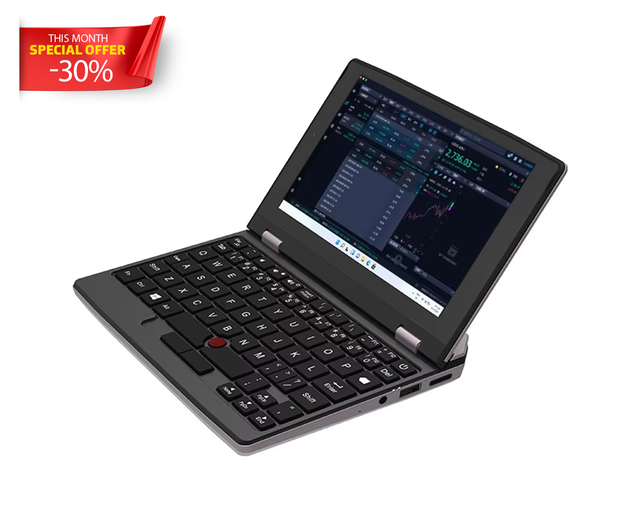 New Wholesale 7 Inch Mini Pocket Business Laptop 32G +1TB Intel Processor OLED 144Hz Touch Screen English Keyboard Metal