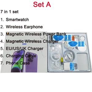 Nouvelle Offre 2026 : Coffret Cadeau 7-en-1 pour Smartwatch avec Écouteurs, <span class=keywords><strong>Chargeur</strong></span> Sans Fil, Batterie Externe et Étui 6-en-1 pour Accessoires <span class=keywords><strong>iPhone</strong></span> - Product Image 2