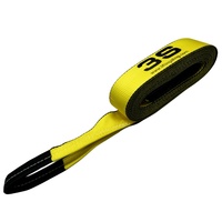 Correas de Elevación Planas de Poliéster y Nailon de 3 Pulgadas, Correas de Elevación para Grúa, Correa de Elevación Cómoda y Duradera