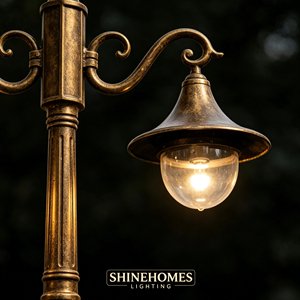 Lampadaire Solaire Vintage en Aluminium et Verre, Bronze Antique, Double Tête, Capteur Automatique pour Éclairage de Villa, Allée, Communauté et Aménagement Paysager - Product Image 2