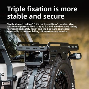 Cesta de Almacenamiento para Neumáticos de Repuesto, Portaequipajes Compatible con BYD Bao 5, Land Rover Defender, Tank 300 400 500 - Product Image 2