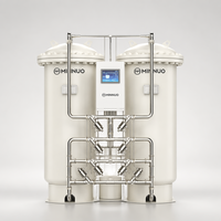 Usine de production d'oxygène PSA industrielle 8L/H contrôlée par PLC, pureté 95%, concentrateur d'oxygène électrique 380V avec boîte de vitesses