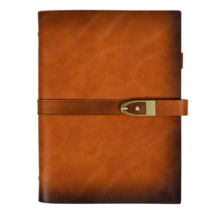 Agenda de Cuero Vacuno, Estilo Viajero, Hojas Sueltas Imprimibles, Personalizable con Logotipo - Product Image 5