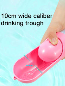 Taşınabilir çevre dostu köpek su şişesi dağıtıcı çok fonksiyonlu açık seyahat içme arkadaşı ile katı hayvan desen - Product Image 4