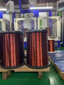 Ultra-fine Enameled Wires 0.15mm Polyesterimide Enameled Round Copper Wires With Self Bonding Layer.