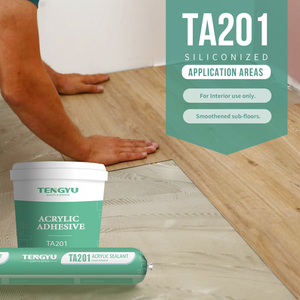 Chất lượng cao thấp VOC màu be Vinyl sàn Acrylic dính keo nước dựa trên gạch keo cho liên kết màu trắng - Product Image 6