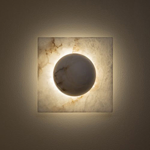 Marble Snowflake Stone Wall Lamp Sconce for Bedroom Living Room Corridor Hotel Home <b>Decorative</b> <b>Lighting</b> - Product Image 3