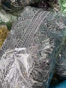 Ren Thêu Kim Loại Rộng 12Cm, Ren Trang Trí Đính Đá Kiểu Châu Phi - Product Image 3