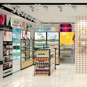 La <span class=keywords><strong>tienda</strong></span> de cosméticos está diseñada <span class=keywords><strong>como</strong></span> <span class=keywords><strong>tienda</strong></span> pequeña de cosméticos, estante de exhibición de productos de belleza y cuidado de la piel - Product Image 4