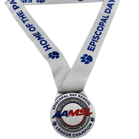 Médailles sportives personnalisées en alliage de zinc or, argent, bronze avec ruban pour la compétition de football, basket-ball, taekwondo, trophée