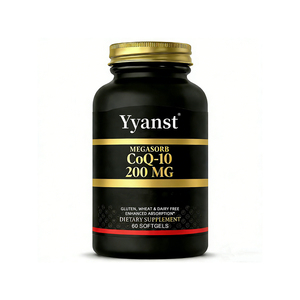 Cápsulas de CoQ10 y Megasorb de alta calidad y fácil absorción que promueven la salud del corazón y el apoyo antioxidante, en formato softgel de uso diario. - Product Image 1