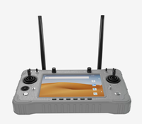 Station de contrôle au sol pour drone Android G16 7 pouces, portée 9 km, 2,4 GHz, 5,8 GHz, avec lien vidéo et de données, et récepteur GR01