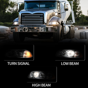 Par de Faros Delanteros Halógenos para Mack CX CXN CXU GU4/<span class=keywords><strong>GU5</strong></span>/GU7/GU8 1998-2018, Resistentes al Agua, con <span class=keywords><strong>1</strong></span> Año de Garantía, Directo de Fábrica - Product Image 5