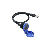 Connecteur USB C Femelle Blindé IP67 Haute Vitesse, Port USB 3.0 3.1 Type C