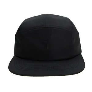 कस्टम मेड सादा 5 पैनलों चमड़े पु/साबर Snapback सलाम