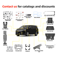 Accesorios exteriores interiores de automóviles para BYD M9 Xia, alfombrilla de coche, alerón protector de maletero trasero, embellecedor de volante, cubierta de espejo, parrilla delantera