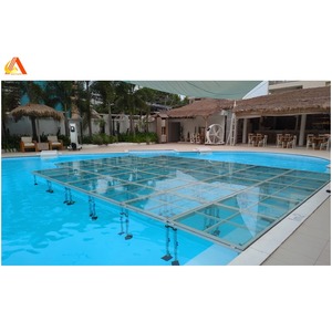 Escenario Portátil de Cristal y Aluminio de Alta Calidad Transparente para Piscinas, Bodas y Eventos - Product Image 2