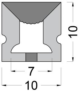 CE rohs 10*10mm DC12V 24V pur <span class=keywords><strong>tube</strong></span> de silicone extérieur IP67 9.6w cir 80 <span class=keywords><strong>ruban</strong></span> corde a mené la lumière de bande de néon - Product Image 4