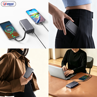 Mini Power Bank Ultra Mince Haute Capacité 20000mAh Haute Puissance PD45W Charge Super Rapide Affichage Numérique LED Utilisation Extérieure